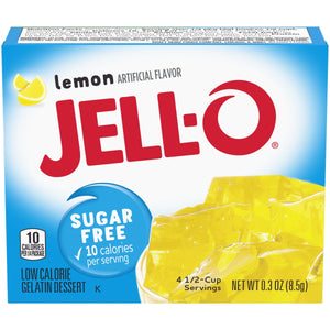 Jell-O Gelée en poudre sans sucre – Citron – 0,3 oz