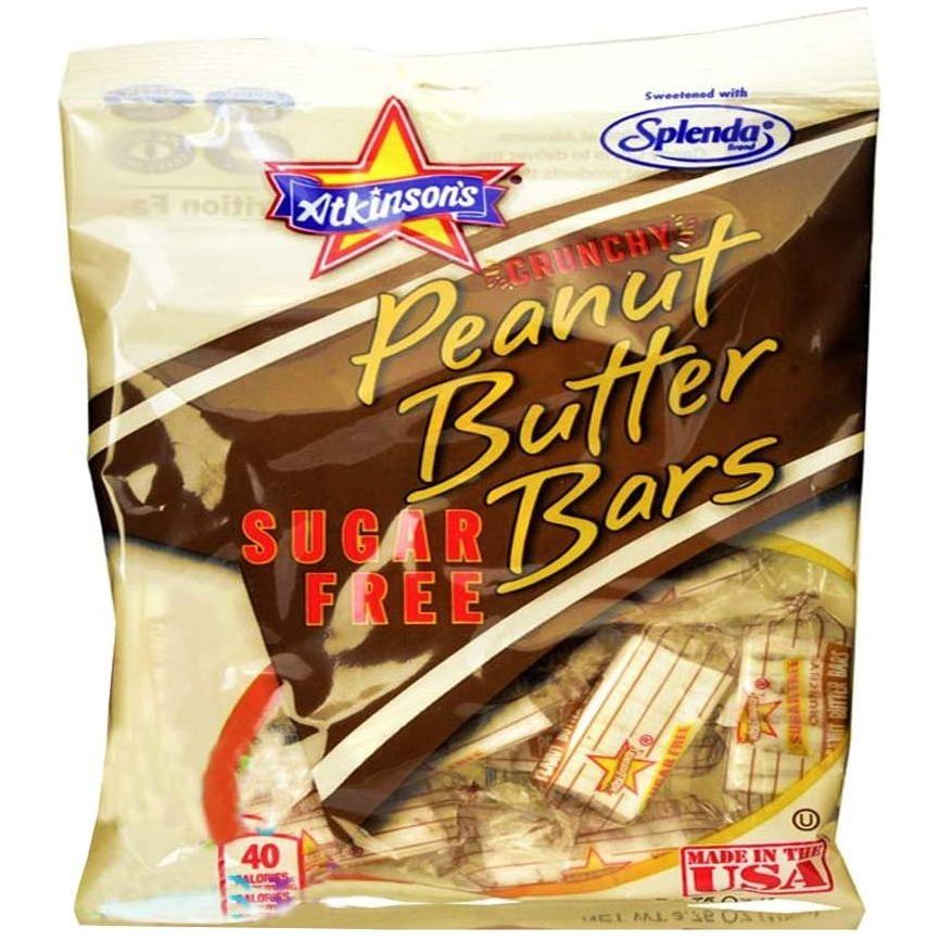 Atkinsons Sugar Free Peanut Butter Bars - 106 g