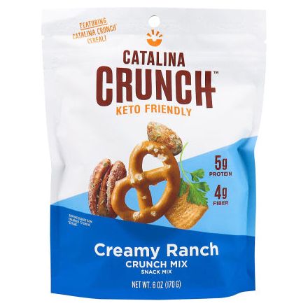 Catalina Crunch - Keto Crunch Mix Snack Mix - Ranch crémeux 6 oz 