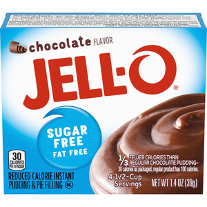 Pouding instantané et garniture pour tarte Jell-O sans sucre - Chocolat - 1,4 oz