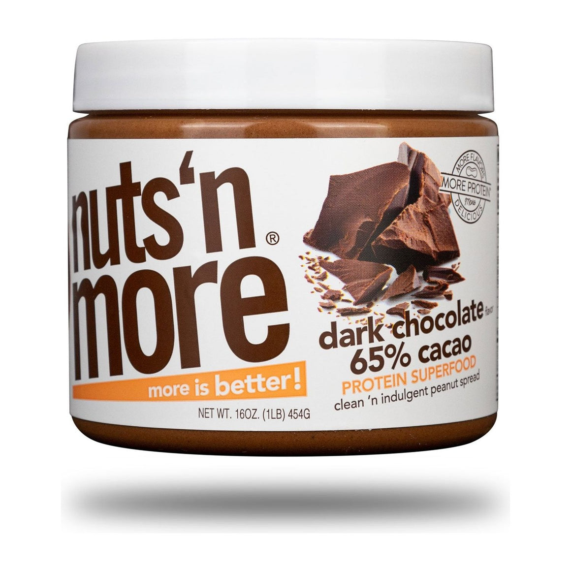 Nuts N More - Tartinade riche en protéines - Chocolat noir - 16 oz