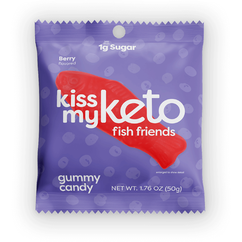 Kiss My Keto - Gummies Fish Friends - Baie - 1,76 oz