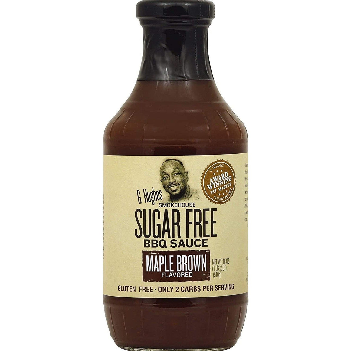 G Hughes Smokehouse - Sugar Free BBQ Sauce - Maple Brown - 18 oz.