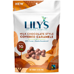 Lily's - Caramels enrobés de chocolat au lait 40 % - 99 g