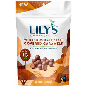 Lily's - Caramels enrobés de chocolat au lait 40 % - 99 g