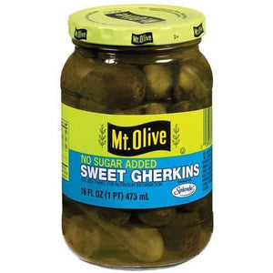 Mt. Olive - Sugar Free - Sweet Gherkins - 16 fl oz - Low Carb Canada