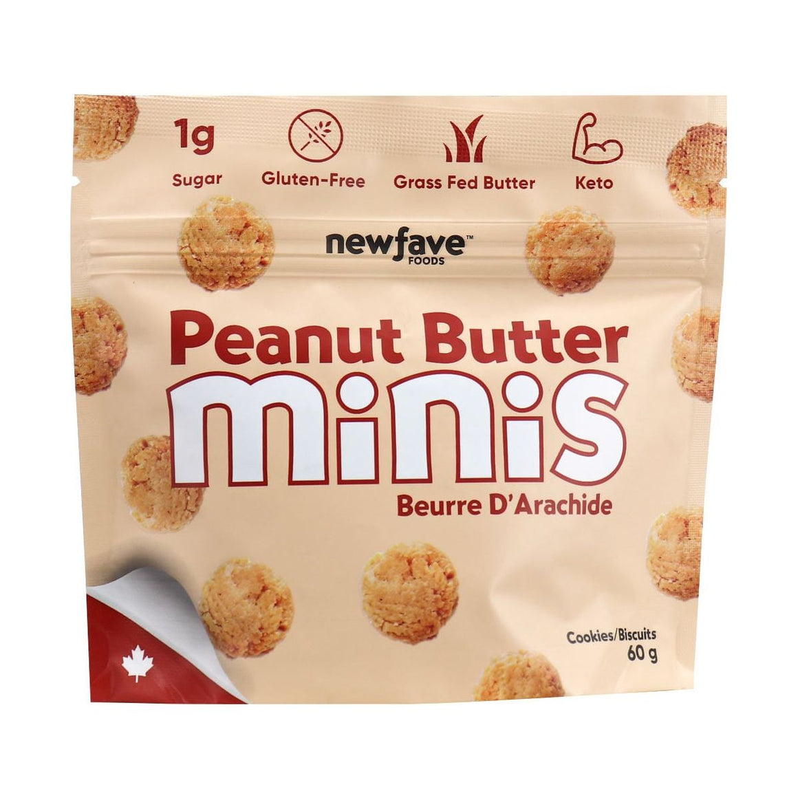 *Nouveau favori - Mini biscuits au beurre de cacahuète - 60 g