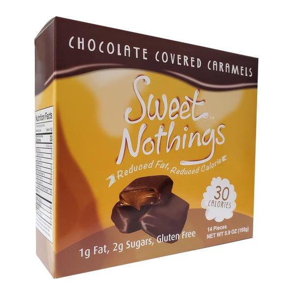 HealthSmart - Sweet Nothings - Caramels enrobés de chocolat (14 pièces) - 168 g