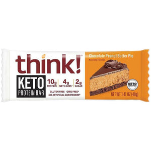 pense! - Barre protéinée Keto - Tarte au chocolat et au beurre de cacahuète - 1 barre