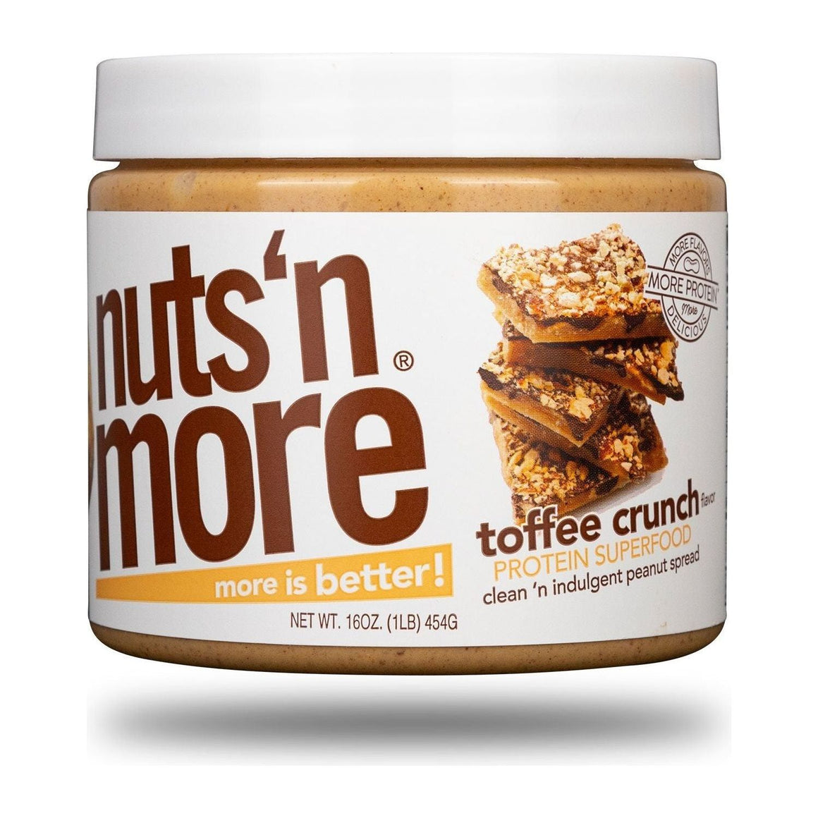 Nuts N More - High Protein Spread - Toffee Crunch - 16 oz